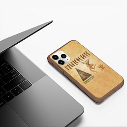 Чехол iPhone 11 Pro матовый Пущенная стрела - Пикник, цвет: 3D-коричневый — фото 2