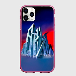 Чехол iPhone 11 Pro матовый Ария - Мания величия, цвет: 3D-малиновый