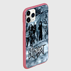 Чехол iPhone 11 Pro матовый Группа Ария, цвет: 3D-малиновый — фото 2