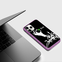 Чехол iPhone 11 Pro матовый Snatch: Emerald, цвет: 3D-фиолетовый — фото 2
