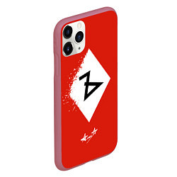Чехол iPhone 11 Pro матовый Алиса Ъ «Твёрдый знак», цвет: 3D-малиновый — фото 2