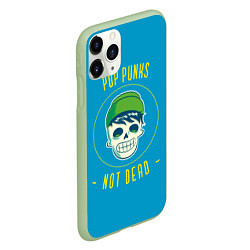 Чехол iPhone 11 Pro матовый Pop punk fan, цвет: 3D-салатовый — фото 2