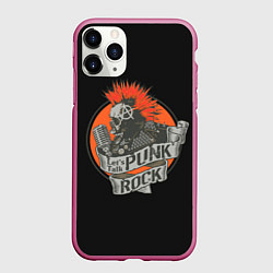 Чехол iPhone 11 Pro матовый Punk Rock, цвет: 3D-малиновый