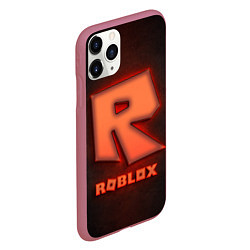 Чехол iPhone 11 Pro матовый ROBLOX NEON RED, цвет: 3D-малиновый — фото 2