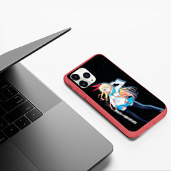 Чехол iPhone 11 Pro матовый Читогэ Притворная любовь, цвет: 3D-красный — фото 2