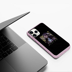 Чехол iPhone 11 Pro матовый Альбедо Overlord, цвет: 3D-розовый — фото 2