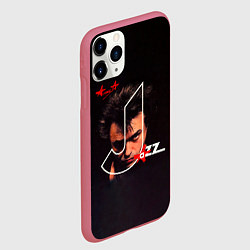 Чехол iPhone 11 Pro матовый АлисА JAZZ, цвет: 3D-малиновый — фото 2