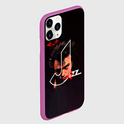 Чехол iPhone 11 Pro матовый АлисА JAZZ, цвет: 3D-фиолетовый — фото 2