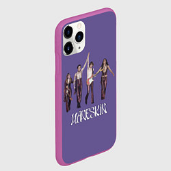 Чехол iPhone 11 Pro матовый Maneskin Zitti e buoni, цвет: 3D-фиолетовый — фото 2
