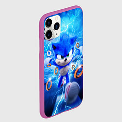 Чехол iPhone 11 Pro матовый SONIC СИНИЙ ЁЖ Z, цвет: 3D-фиолетовый — фото 2