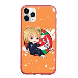 Чехол iPhone 11 Pro матовый Yachi Hitoka Haikyu Волейбол Z, цвет: 3D-красный