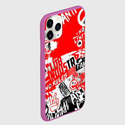 Чехол iPhone 11 Pro матовый Crazy, цвет: 3D-фиолетовый — фото 2