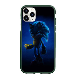 Чехол iPhone 11 Pro матовый SONIC СОНИК Z, цвет: 3D-темно-зеленый