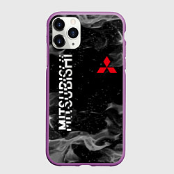Чехол iPhone 11 Pro матовый MITSUBISHI ОГОНЬ, цвет: 3D-фиолетовый