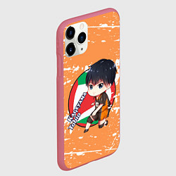 Чехол iPhone 11 Pro матовый Kageyama tobio Haikyu Z, цвет: 3D-малиновый — фото 2