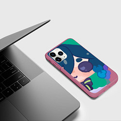 Чехол iPhone 11 Pro матовый Venti Genshin, цвет: 3D-малиновый — фото 2