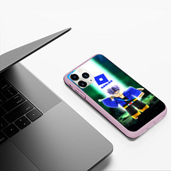 Чехол iPhone 11 Pro матовый DRAGONBALL ROBLOX РОБЛОКС Z, цвет: 3D-розовый — фото 2
