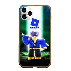 Чехол iPhone 11 Pro матовый DRAGONBALL ROBLOX РОБЛОКС Z, цвет: 3D-коричневый