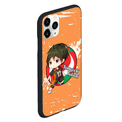 Чехол iPhone 11 Pro матовый Yamaguchi Tadashi Haikyu Волейбол Z, цвет: 3D-черный — фото 2