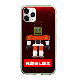 Чехол iPhone 11 Pro матовый ROBLOX РОБЛОКС Z, цвет: 3D-салатовый