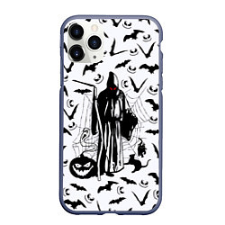 Чехол iPhone 11 Pro матовый Хэллоуин, Grim Reaper