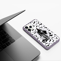 Чехол iPhone 11 Pro матовый Хэллоуин, Grim Reaper, цвет: 3D-серый — фото 2