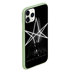 Чехол iPhone 11 Pro матовый Bring Me the Horizon концерт, цвет: 3D-салатовый — фото 2