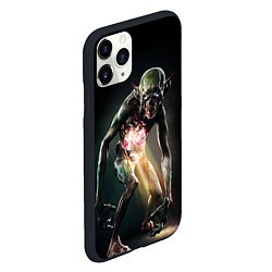 Чехол iPhone 11 Pro матовый Mglak, цвет: 3D-черный — фото 2