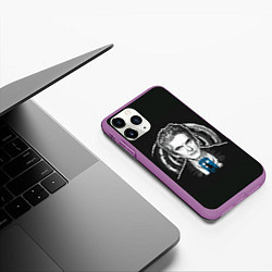 Чехол iPhone 11 Pro матовый Питер Капальди, цвет: 3D-фиолетовый — фото 2