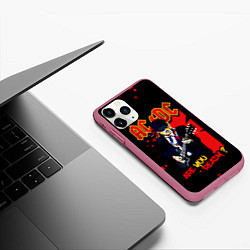 Чехол iPhone 11 Pro матовый ARE YOU REDY? ACDC, цвет: 3D-малиновый — фото 2