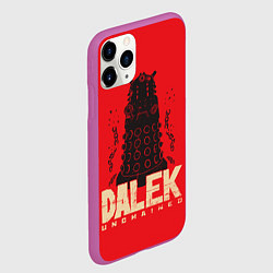 Чехол iPhone 11 Pro матовый Dalek, цвет: 3D-фиолетовый — фото 2