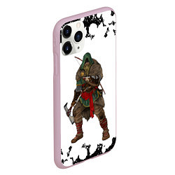 Чехол iPhone 11 Pro матовый ASSASSINS CREED VALHALLA спина Z, цвет: 3D-розовый — фото 2