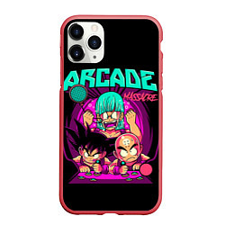 Чехол iPhone 11 Pro матовый Dragon Ball, Драконий жемчуг, цвет: 3D-красный