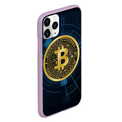 Чехол iPhone 11 Pro матовый BITCOIN ВАЛЮТА, цвет: 3D-сиреневый — фото 2