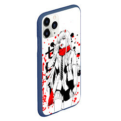 Чехол iPhone 11 Pro матовый Darling in the Franxx 02, цвет: 3D-тёмно-синий — фото 2