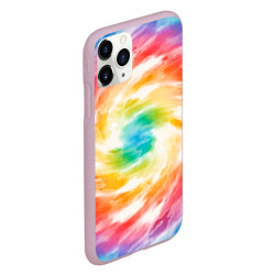 Чехол iPhone 11 Pro матовый РАДУЖНЫЙ УРАГАН HURRICANE Z, цвет: 3D-розовый — фото 2