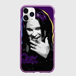 Чехол iPhone 11 Pro матовый Ozzy Osbourne, Оззи Осборн, цвет: 3D-фиолетовый