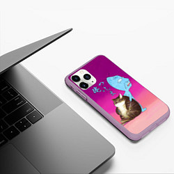 Чехол iPhone 11 Pro матовый Я Цусима, цвет: 3D-сиреневый — фото 2