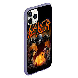 Чехол iPhone 11 Pro матовый Slayer, цвет: 3D-серый — фото 2