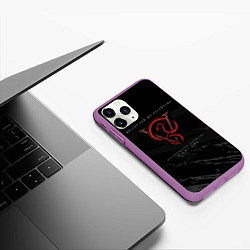 Чехол iPhone 11 Pro матовый Live From Brixton: Chapter Two - Bullet for My Val, цвет: 3D-фиолетовый — фото 2