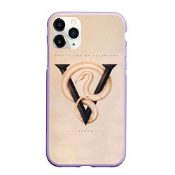 Чехол iPhone 11 Pro матовый Venom - Bullet For My Valentine, цвет: 3D-светло-сиреневый