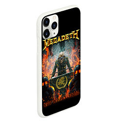 Чехол iPhone 11 Pro матовый Megadeth, цвет: 3D-белый — фото 2