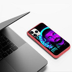 Чехол iPhone 11 Pro матовый Drake, цвет: 3D-красный — фото 2