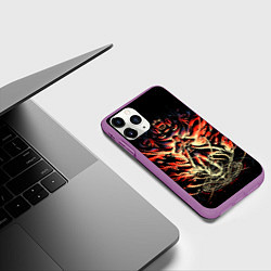 Чехол iPhone 11 Pro матовый Стальной алхимик, цвет: 3D-фиолетовый — фото 2