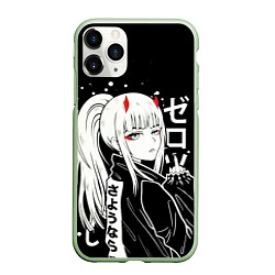 Чехол iPhone 11 Pro матовый Zero Two, Darling in the Franx, цвет: 3D-салатовый