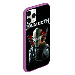 Чехол iPhone 11 Pro матовый Megadeth, цвет: 3D-фиолетовый — фото 2