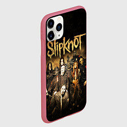 Чехол iPhone 11 Pro матовый Slipknot, цвет: 3D-малиновый — фото 2