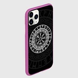 Чехол iPhone 11 Pro матовый Вегвизир Galdrastafir, цвет: 3D-фиолетовый — фото 2