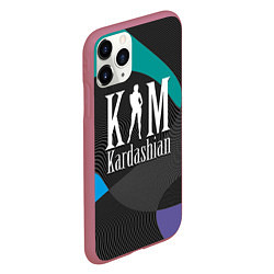 Чехол iPhone 11 Pro матовый Ким Кардашьян, цвет: 3D-малиновый — фото 2