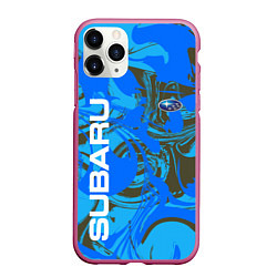 Чехол iPhone 11 Pro матовый SUBARU BLUE СУБАРУ СПОРТ Z